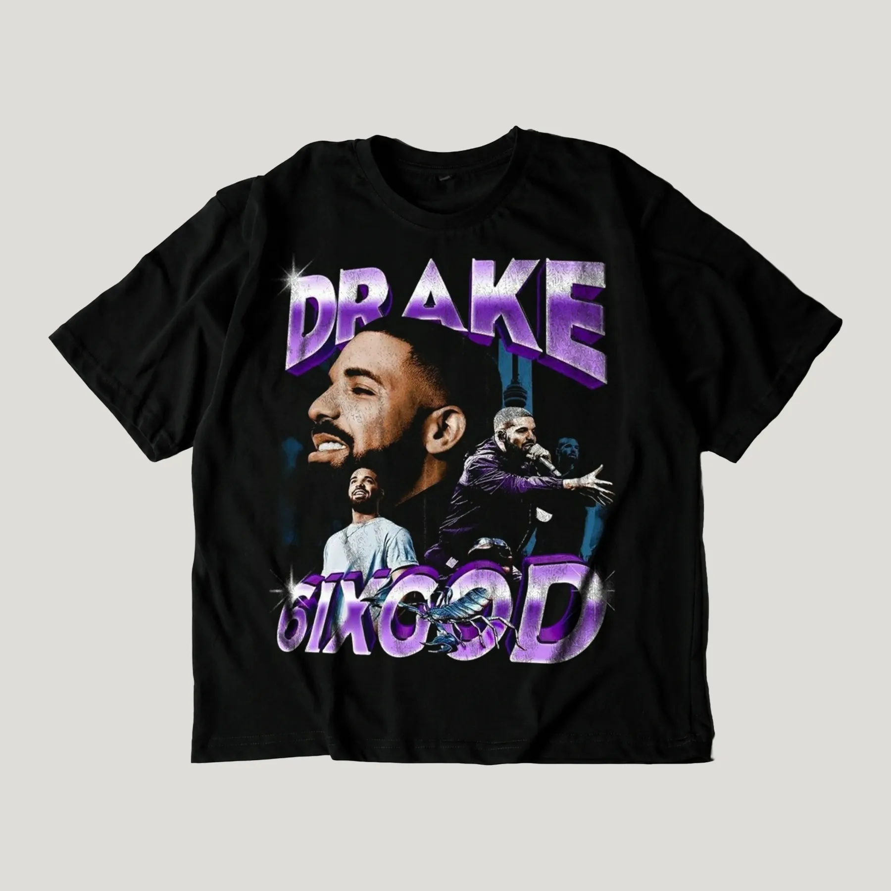 Drake 6ixGod Vintage Bootleg Graphic Tee